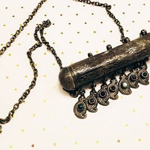 Tribal Jewelry -Turkish Prayer Box Pendant Secret Compartment Necklace